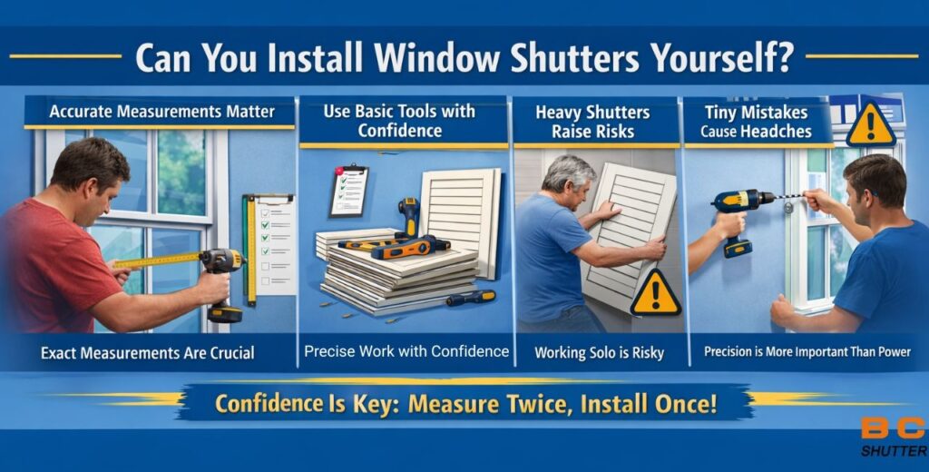 Can You Install Window Shutters Yourself