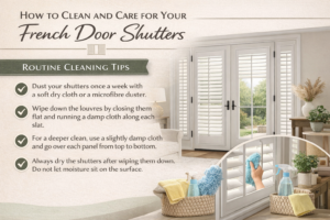 Stylish Shutters for French Doors