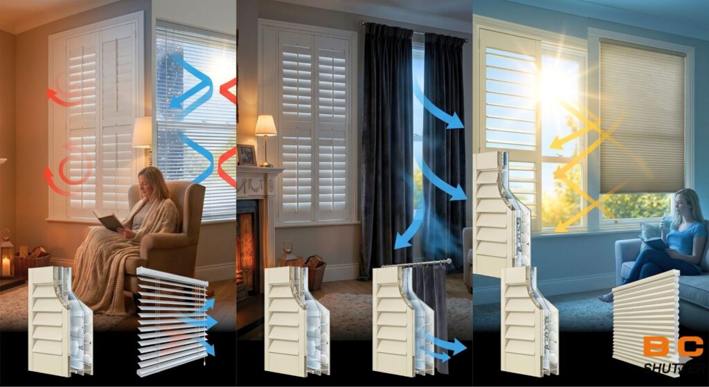 Shutters vs Blinds vs Curtains – Which Is More Energy Efficient?