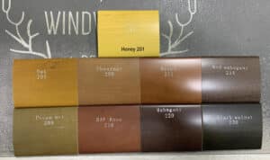 shutters stained colors options